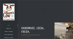 Desktop Screenshot of bloomncowicecream.com